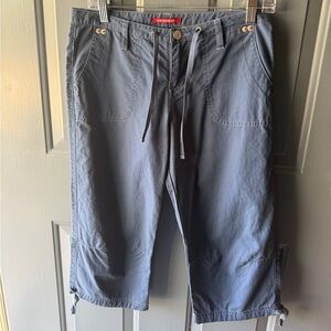 UNIONBAY Men's Navy Cargo Drawstring Capris